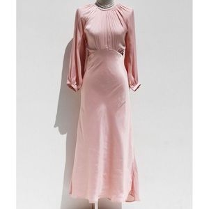 Moodie Satin MIDI Dress- NWT